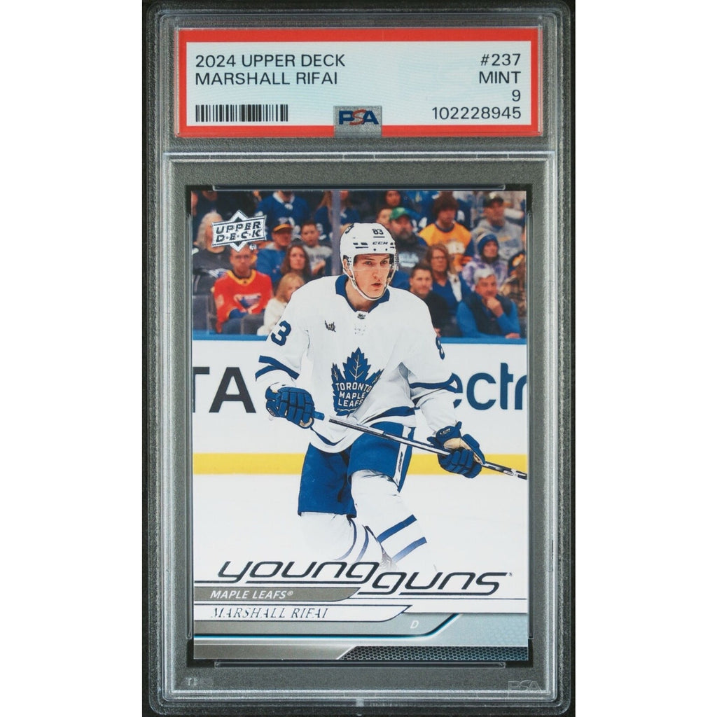 2024 UPPER DECK #237 MARSHALL RIFAI Maple Leafs Rookie Young Guns Hockey RC