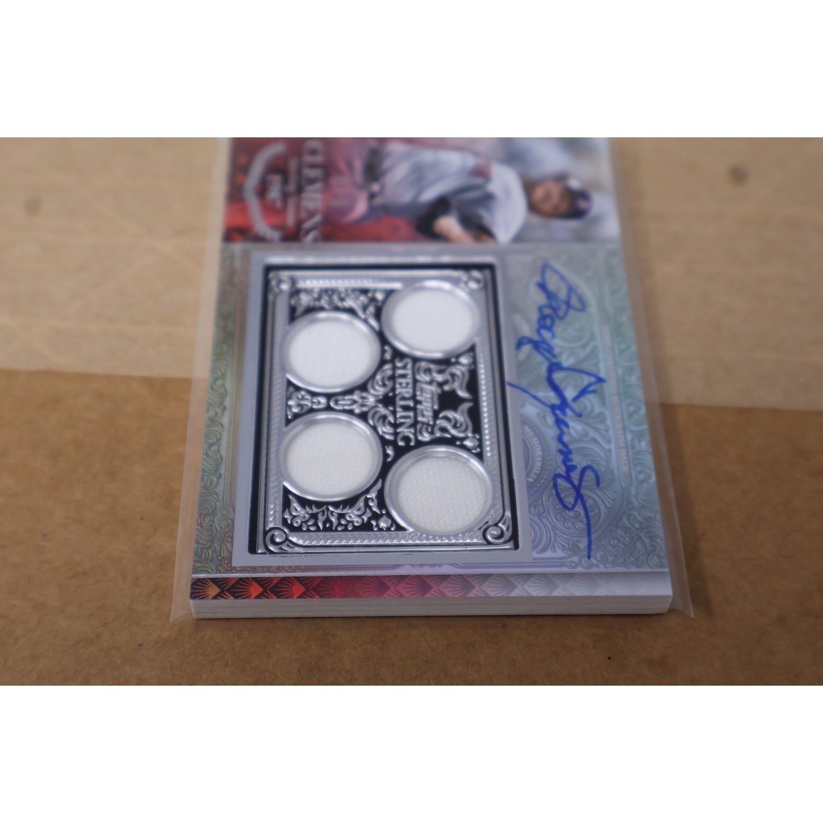 Roger Clemens Topps Sterling Season 1987 Silver Patch Card Auto 1/5 #SSAR-RCL