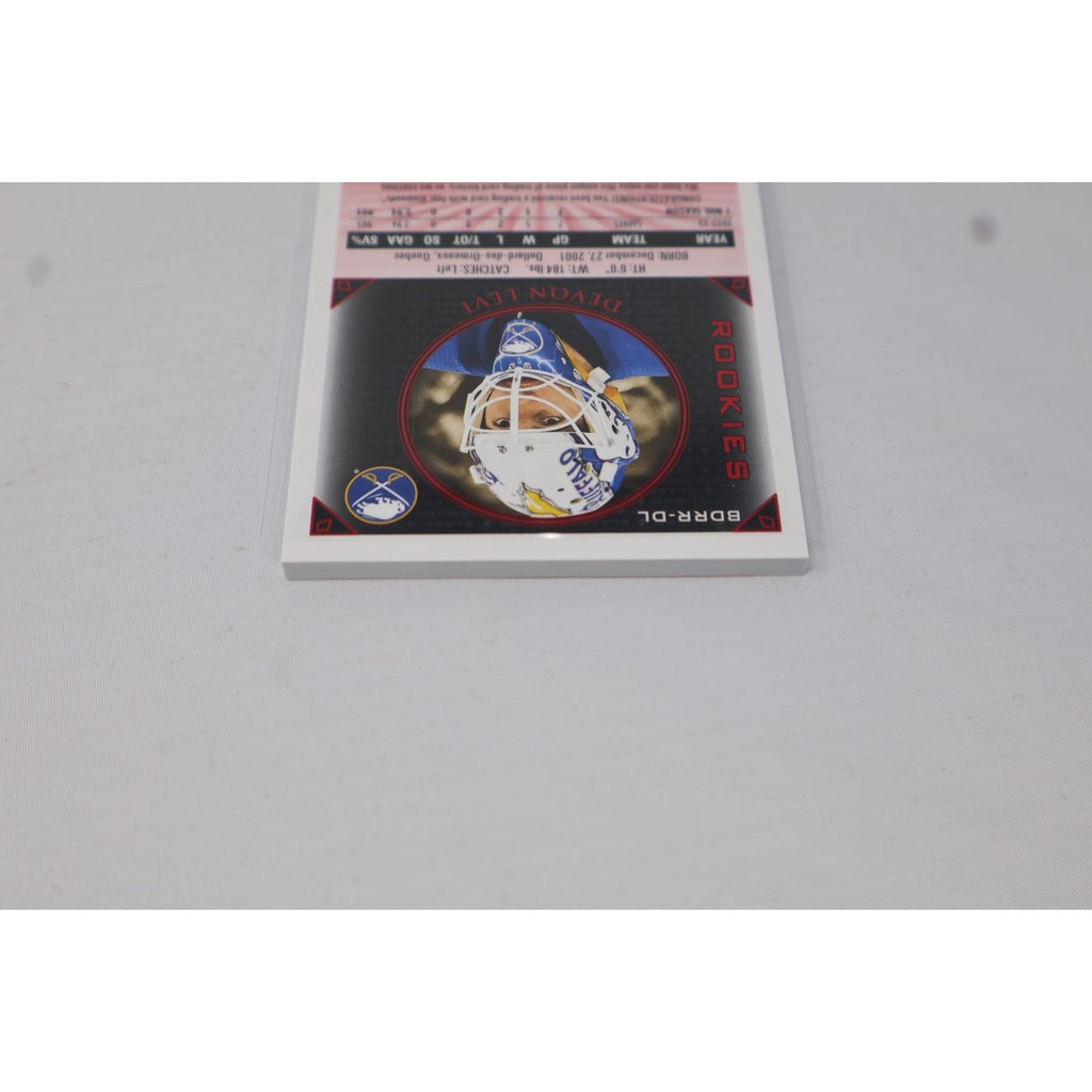 Devon Levi 2023-24 UD Black Diamond Rookie Quad Gems Relics Ruby /49 #BDRR-DL RC