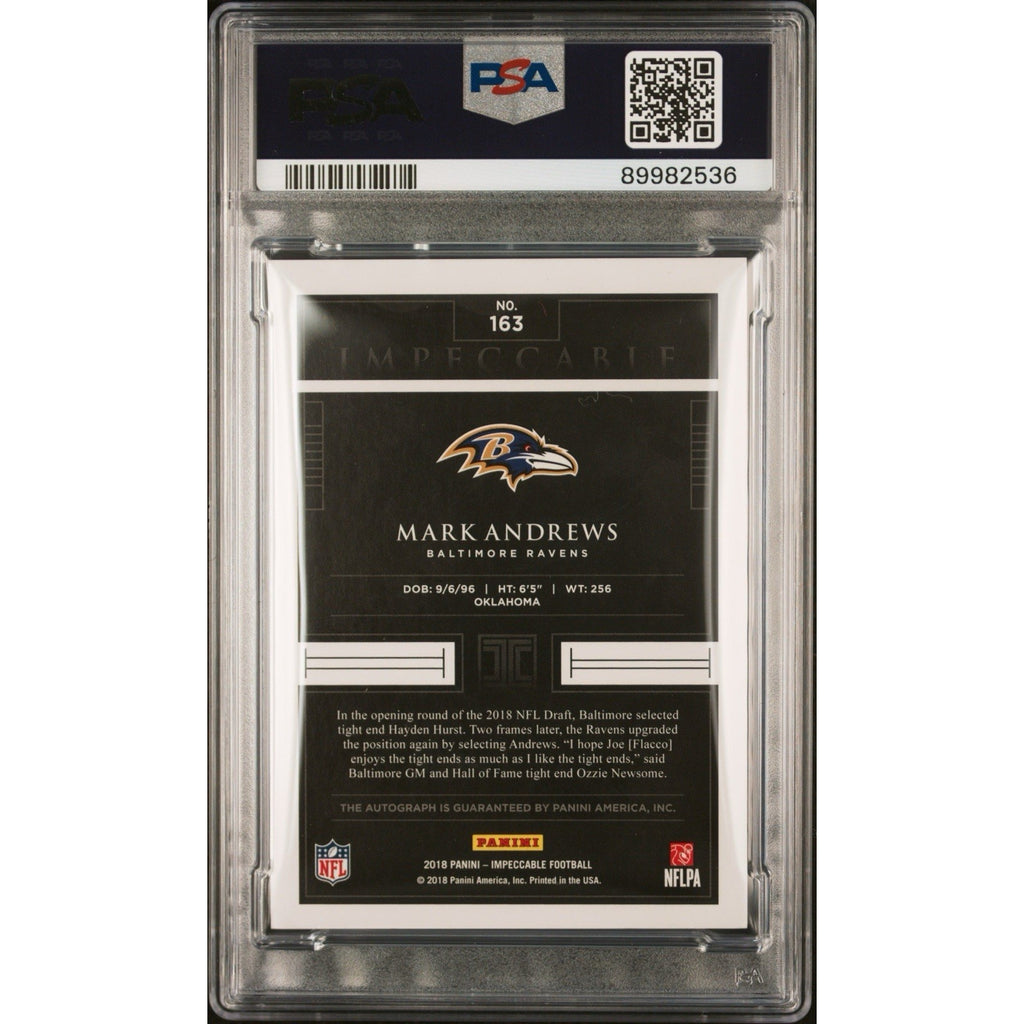 Mark Andrews 2018 Panini Impeccable Rookie Autographs /75 AU RC