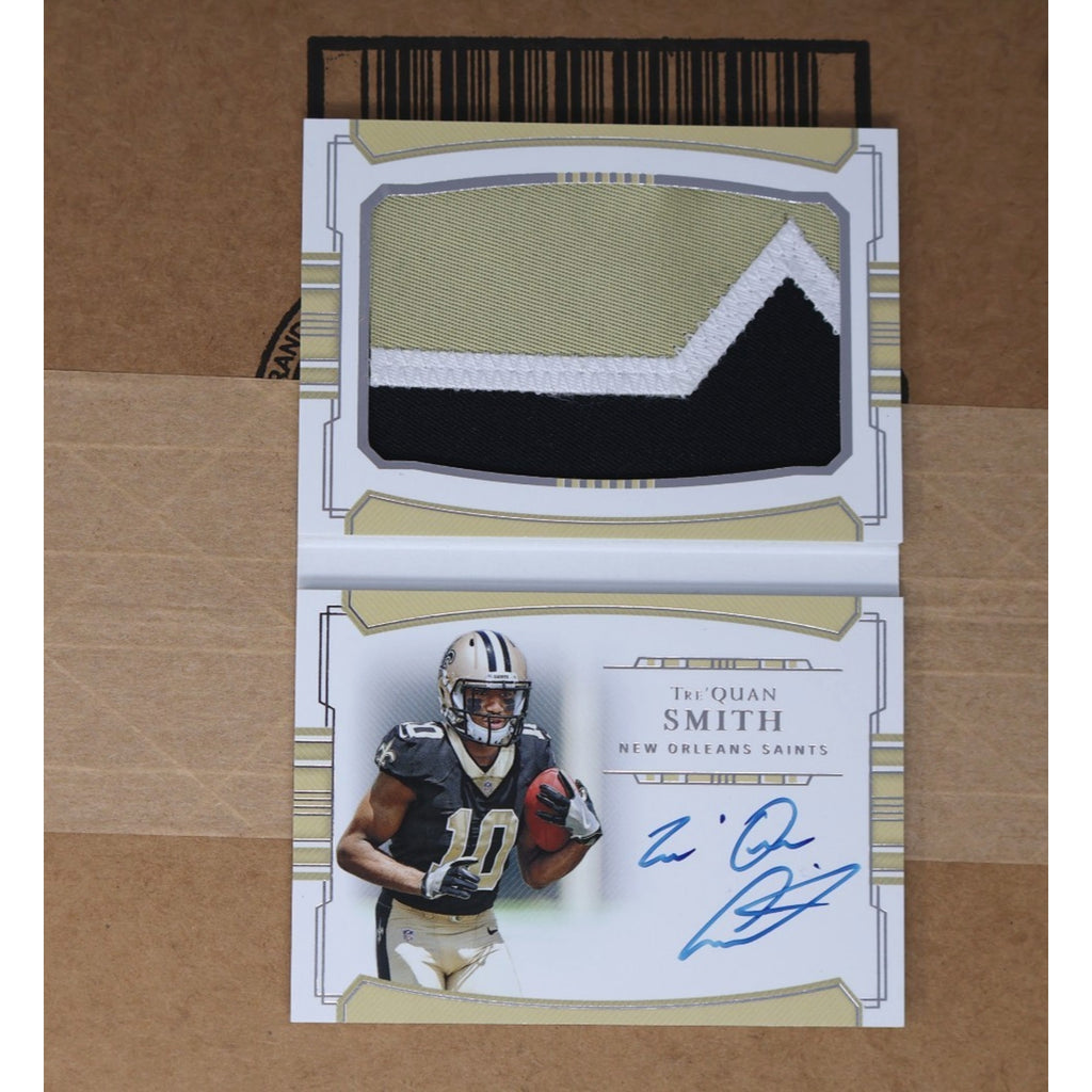 Trequan Smith 2018 Panini Jumbo Patch Rookie Auto Booklet Card #PSBV-TS /99 RC