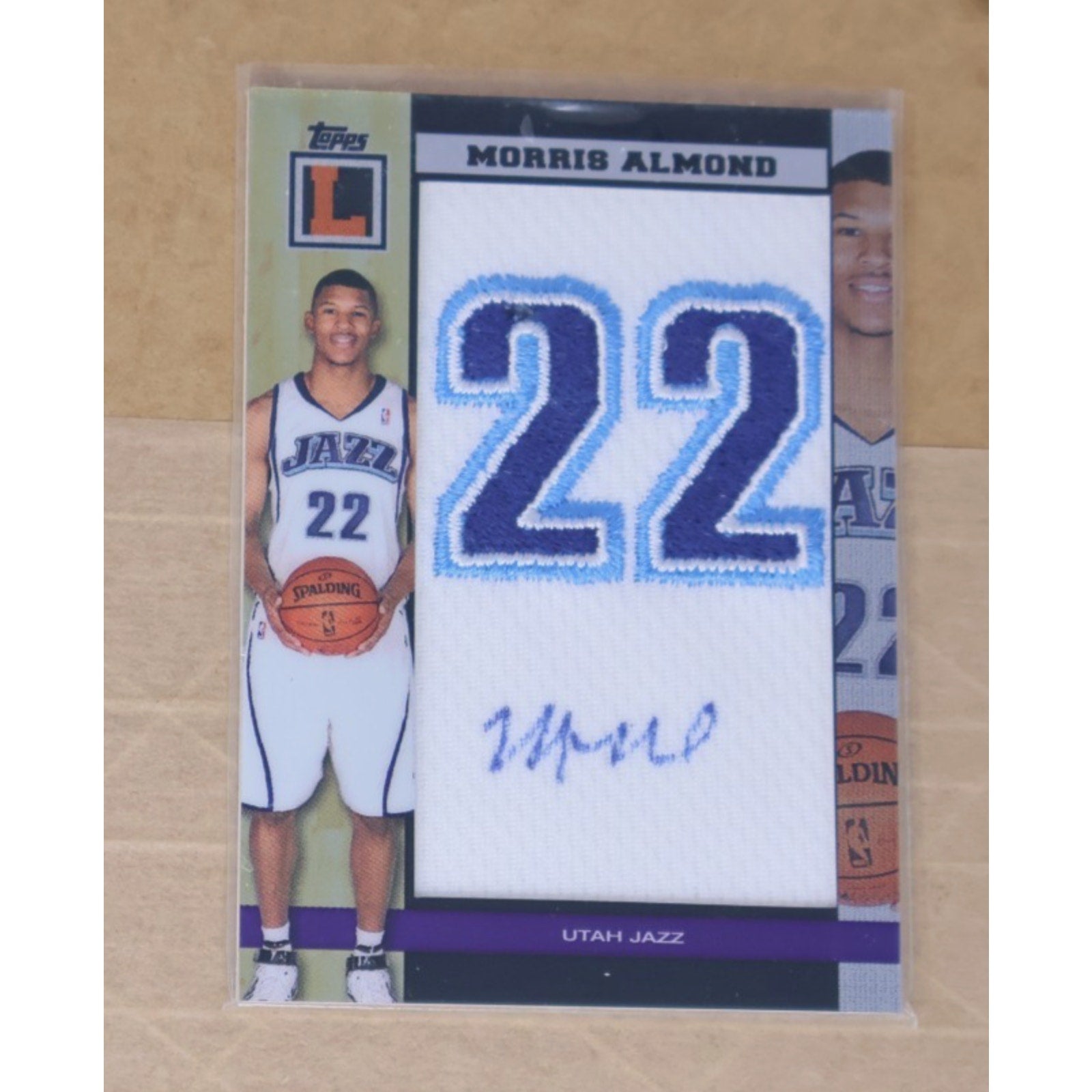 Morris Almond 2008 Topps Letterman Team Logo RPA Rookie Patch Auto RC /75 Mint