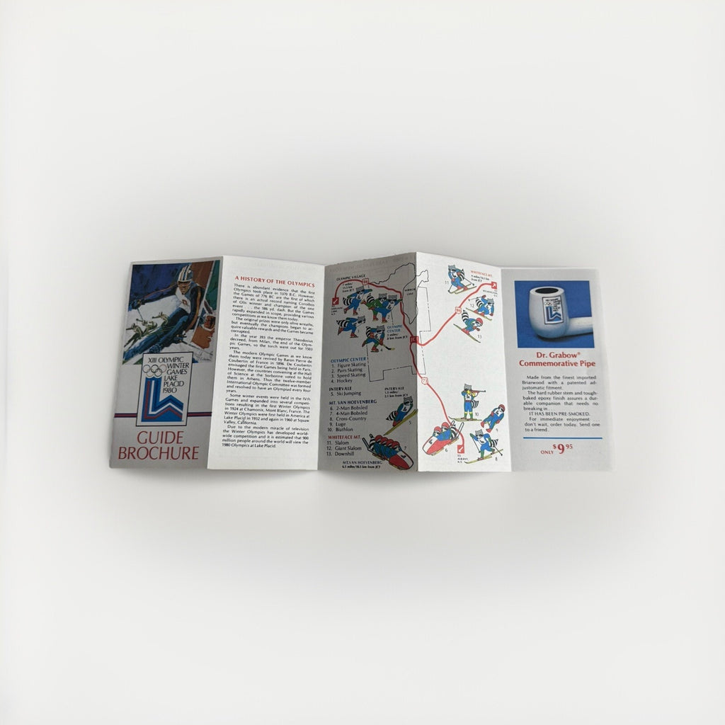 Lot Of 50 1980 XIII OLYMPIC WINTER GAMES LAKE PLACID GUIDE BROCHURE Fold Booklet