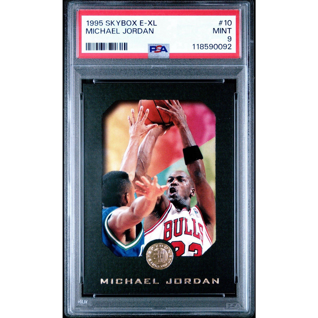 1995 Skybox E - XL Michael Jordan #10 PSA 9 Bulls Basketball Goat Black Border