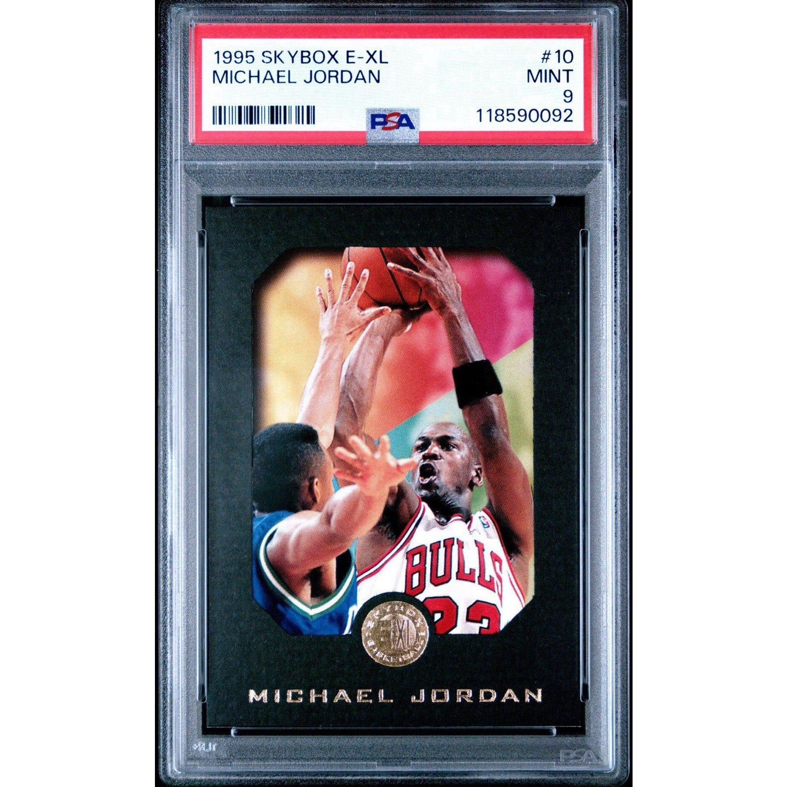 1995 Skybox E - XL Michael Jordan #10 PSA 9 Bulls Basketball Goat Black Border