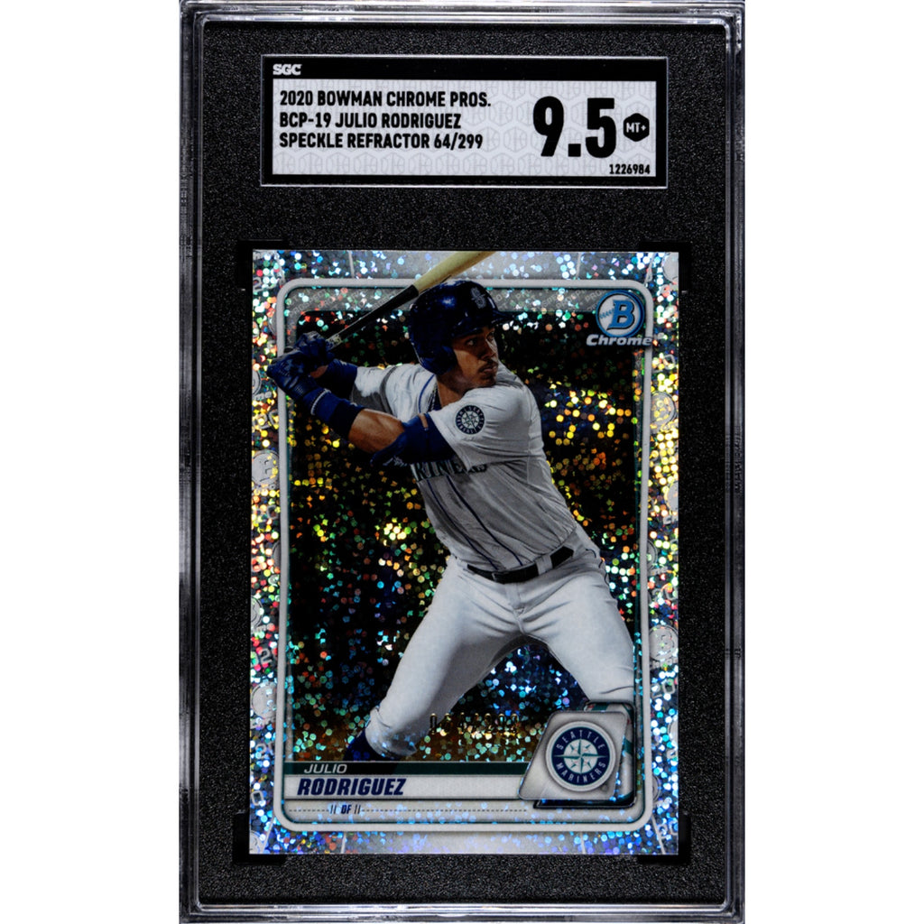 2020 Bowman Chrome Pros Speckle Refractor /299 BCP19 Julio Rodriguez SGC 9.5 RC