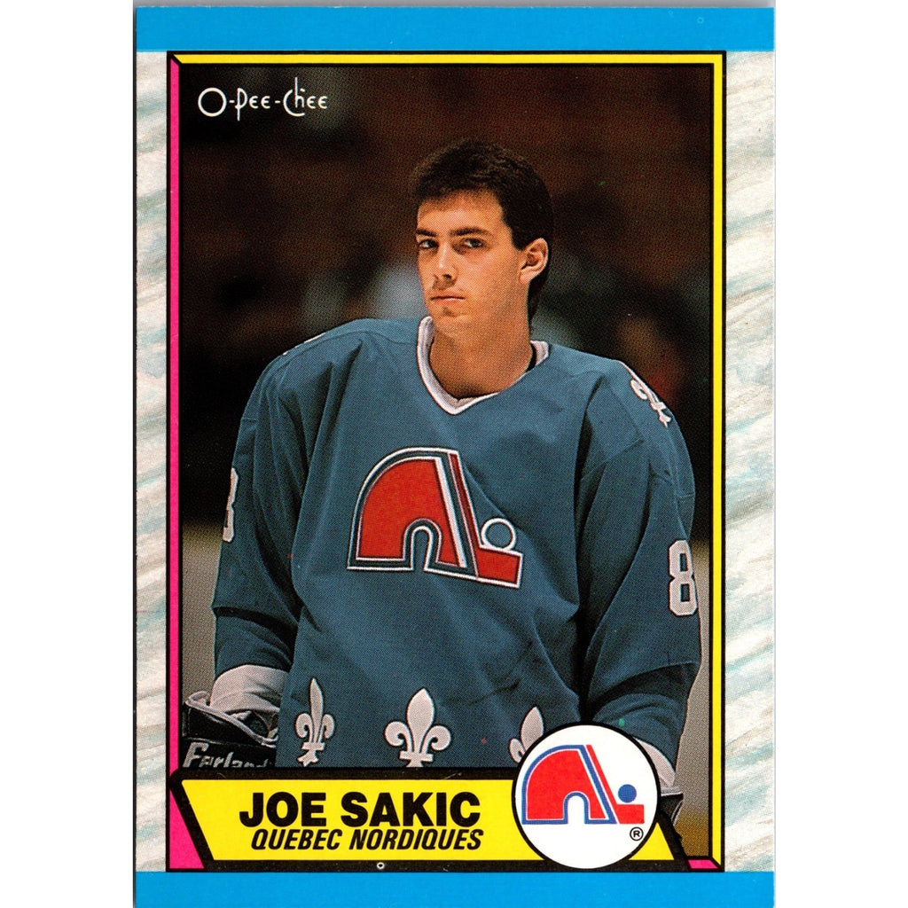 Joe Sakic 1989-90 O-Pee-Chee #113 (RC)Quebec Nordiques Rookie MT Free Shipping