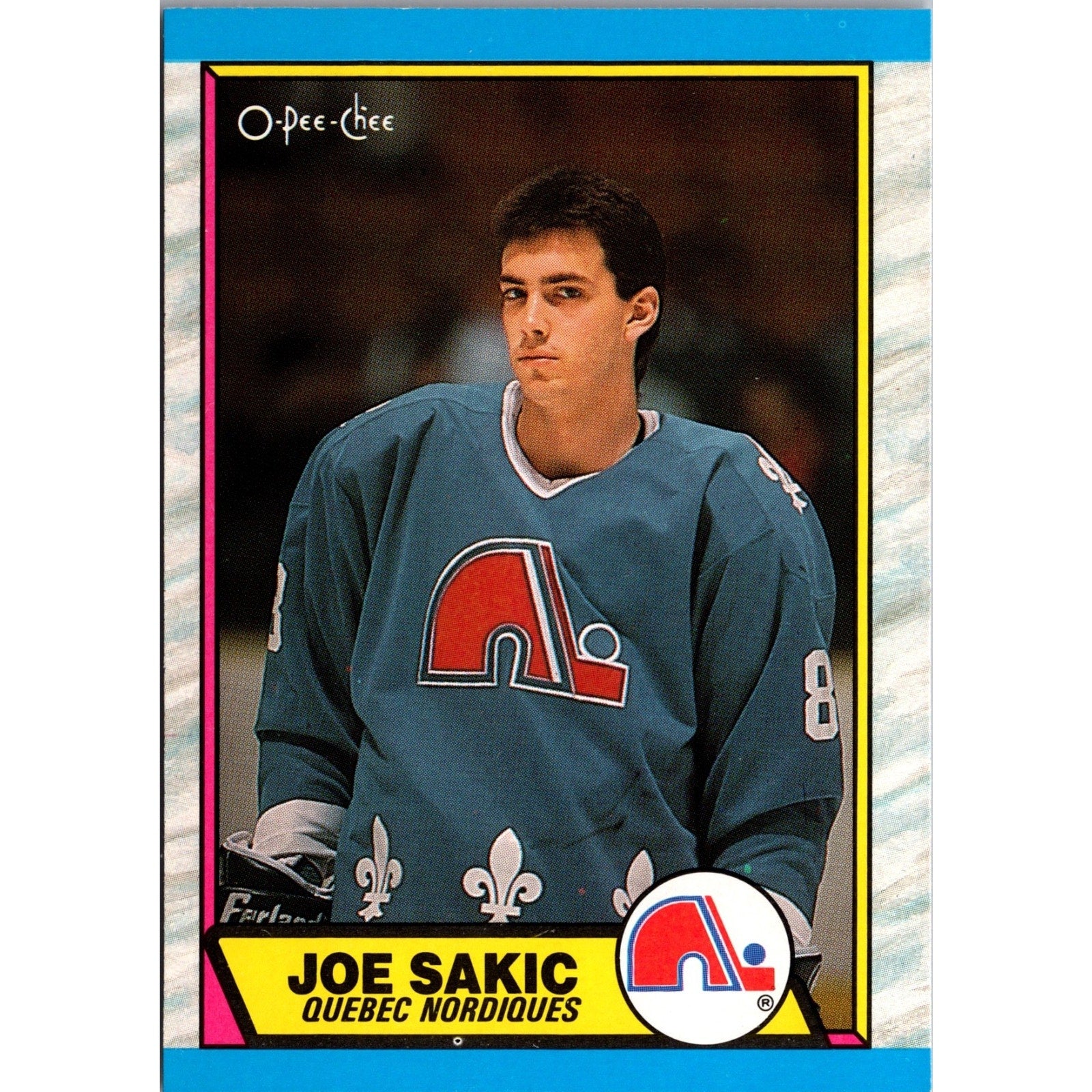 Joe Sakic 1989-90 O-Pee-Chee #113 (RC)Quebec Nordiques Rookie MT Free Shipping