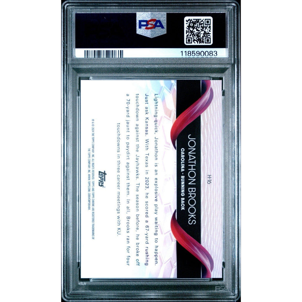 Jonathon Brooks SSP 2024 Topps Chrome Case Hit #H-16 Helix Rookie Card PSA 10 RC