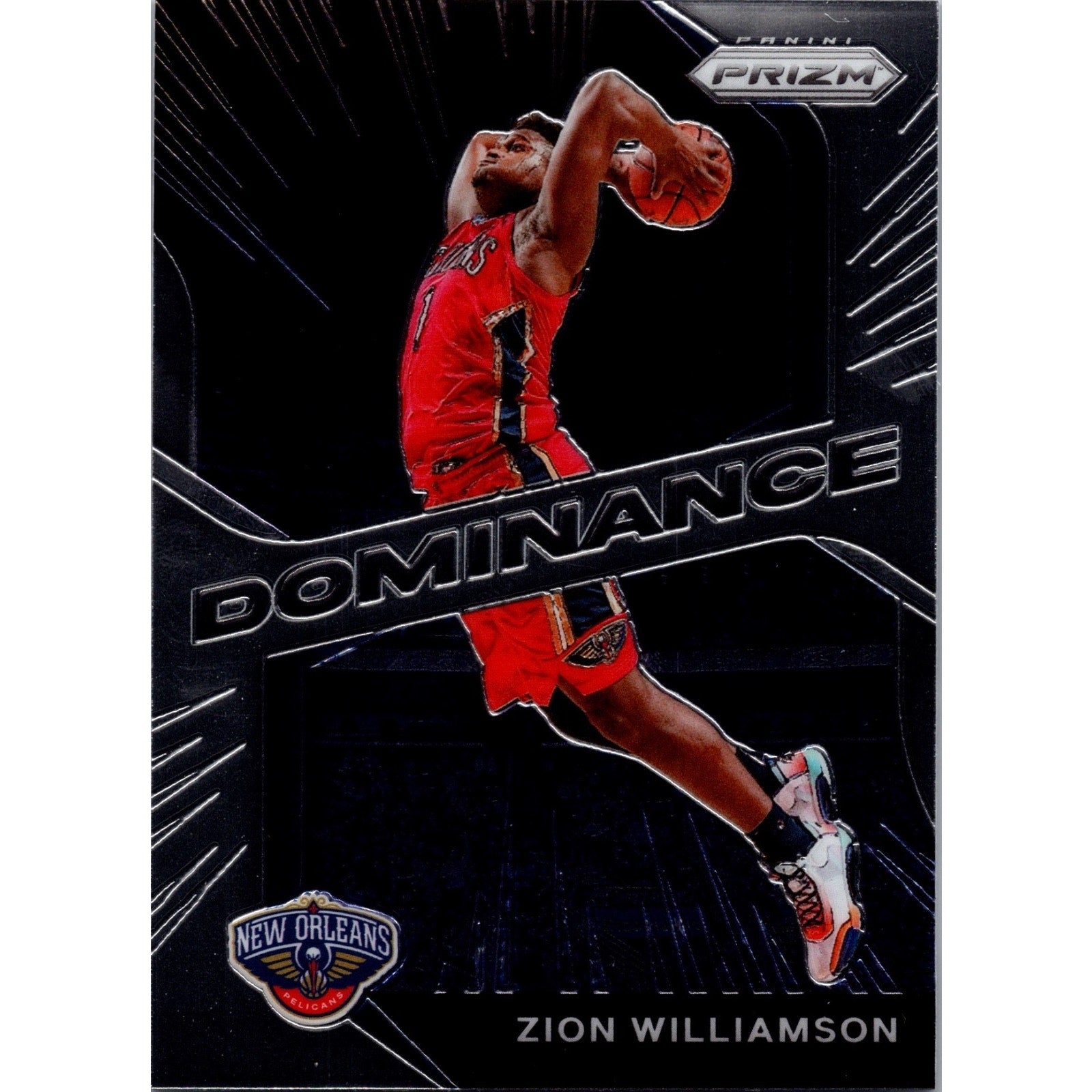 Zion Williamson 2020-21 Panini Prizm Insert Card - Dominance #15 Mint
