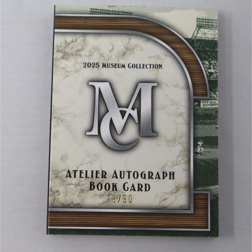Chase Utley Autograph Topps Booklet 2025 Museum Atelier Card 18/50 Phillies