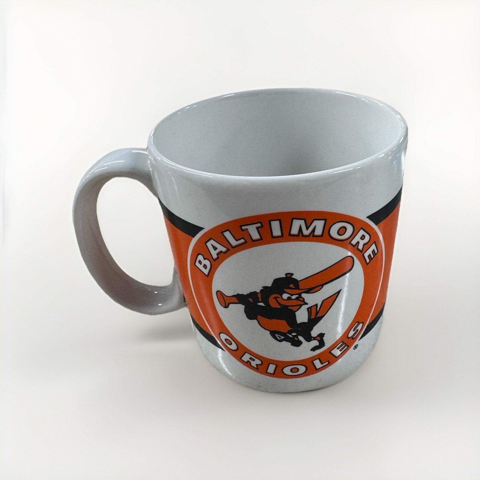 Vintage Baltimore Orioles Bird MLB Baseball Russ Berrie & Co Coffee Mug With Box