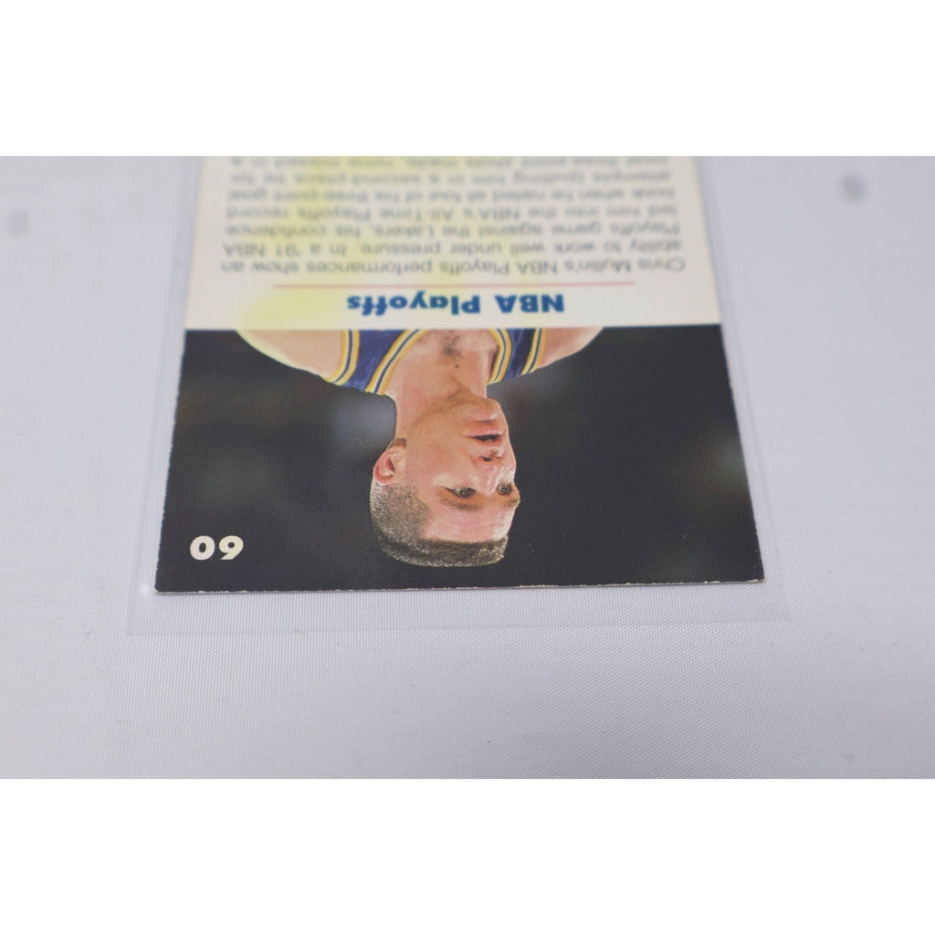 CHRIS MULLIN Signed 92 Skybox USA Basketball NBA Playoffs 60 Coloration On Back