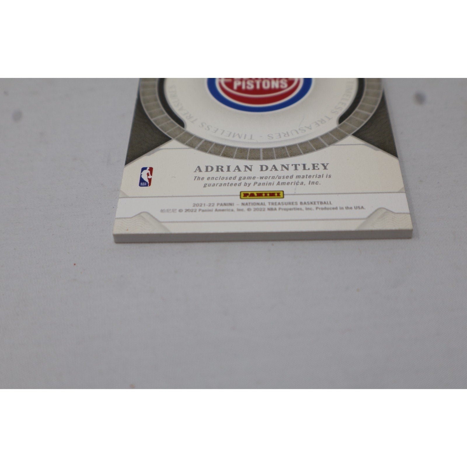 Adrian Dantley 2022 National Treasures Timeless Treasures Patch On Card Auto /99