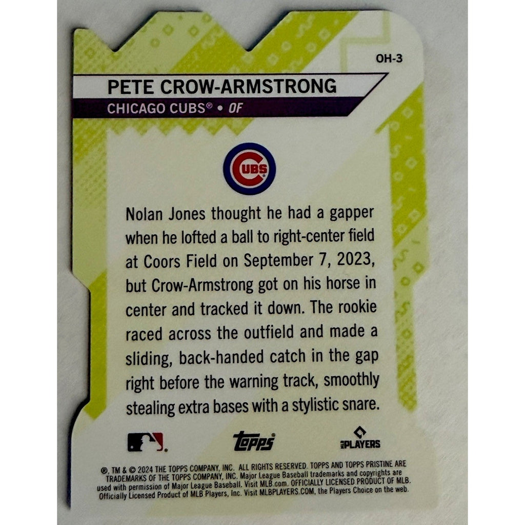 2024 Topps Pristine Pete Crow-Armstrong Gold /50 Oh Snap! Rookie RC #OH-3 SGC 10