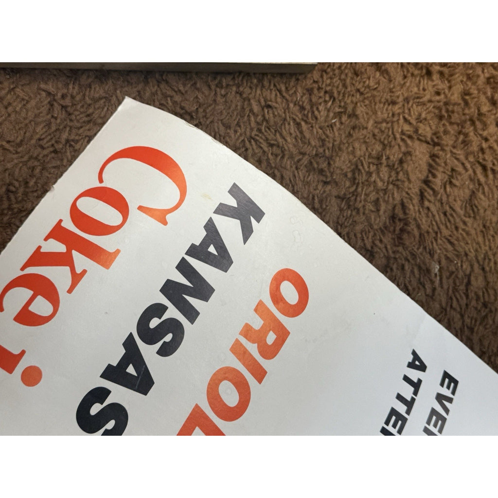 Orioles Hall Of Fame Day Earl Weaver August 20th Coca-Cola Advertisement Poster