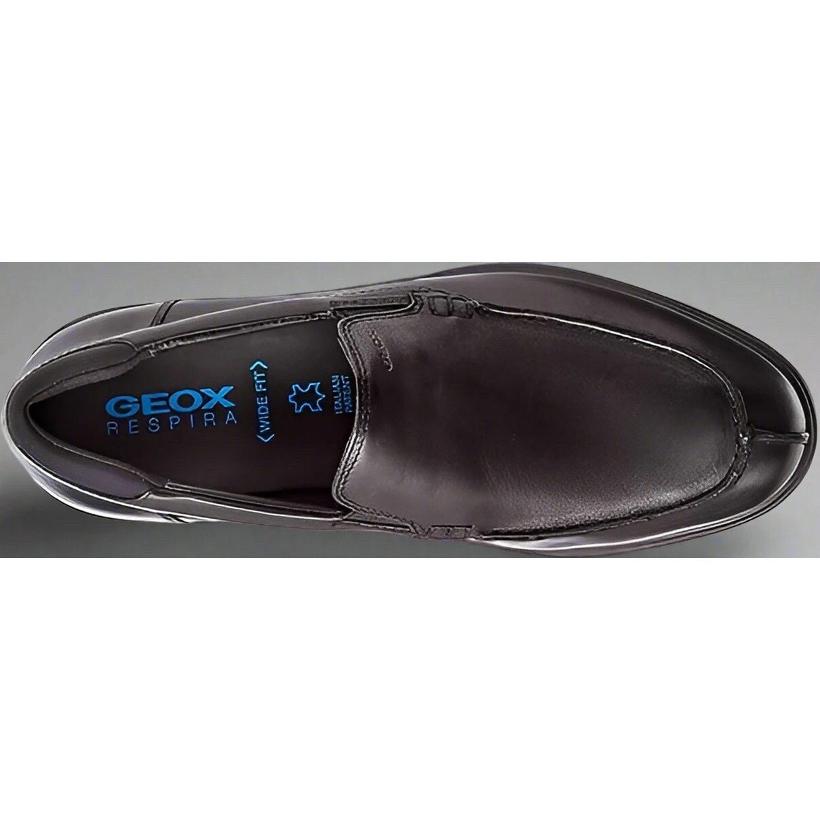 Geox Mens U Spherica Respira Loafer EC11C Cushion Black Breathable Leather