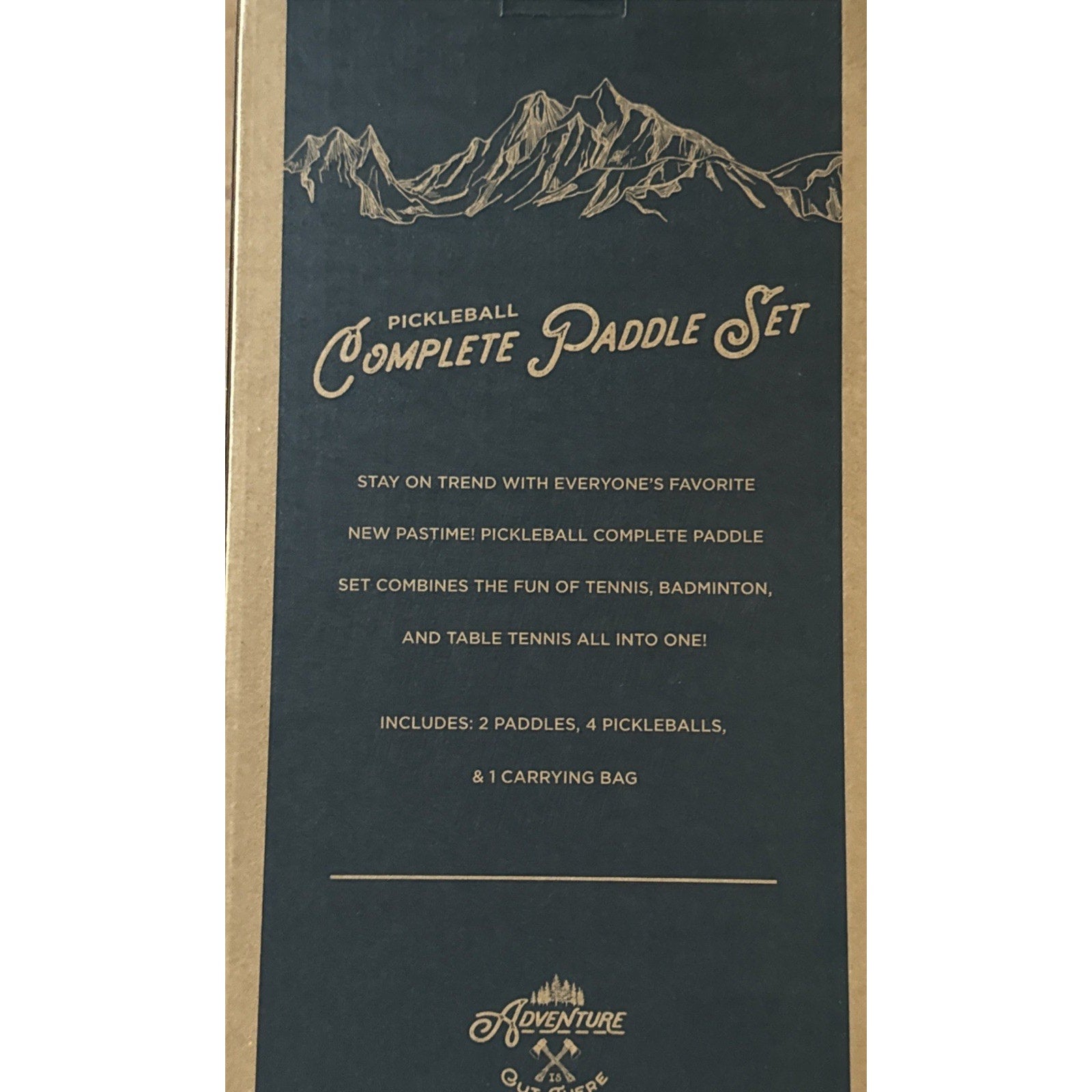 Pickle ball complete paddle set adventure 2 paddles 4 Ball for glow in the Dark