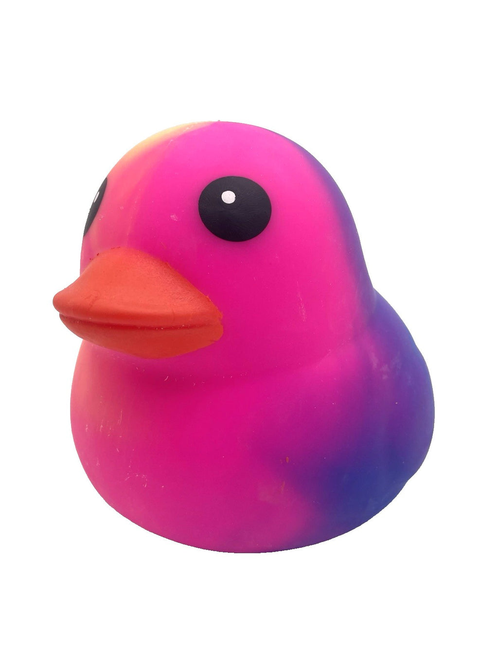 Sunny Days Jumbo Squeezy Duck – Tie-Dye Yellow Squishy Stress Relief Toy – New