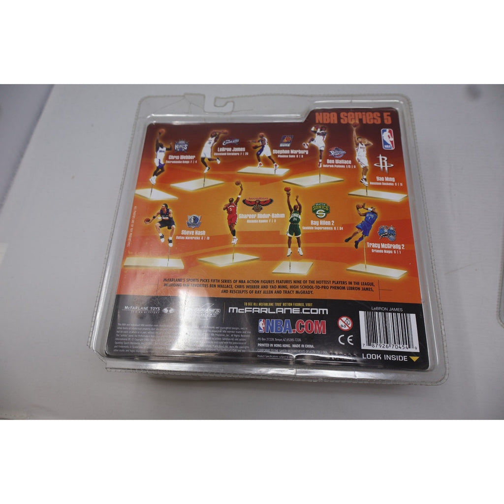 Lot Of 2 McFarlanes Series 5 Action Figure Debut Lebron James/Yao Ming NIB