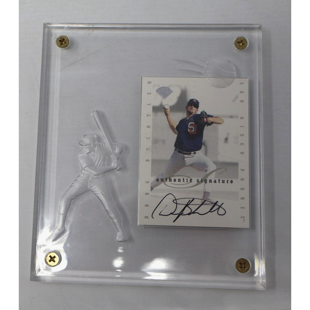 Doug Bochtler+Jim Corsi 1996 Leaf Authentic Signature Auto+Cool Case