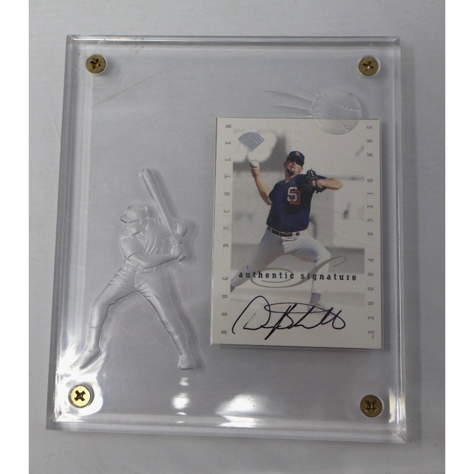 Doug Bochtler+Jim Corsi 1996 Leaf Authentic Signature Auto+Cool Case