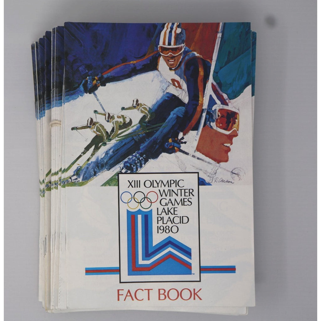 1980 Lake Placid Winter Olympics Fact Book,Guide Book Miracle On Ice Lot Of 50