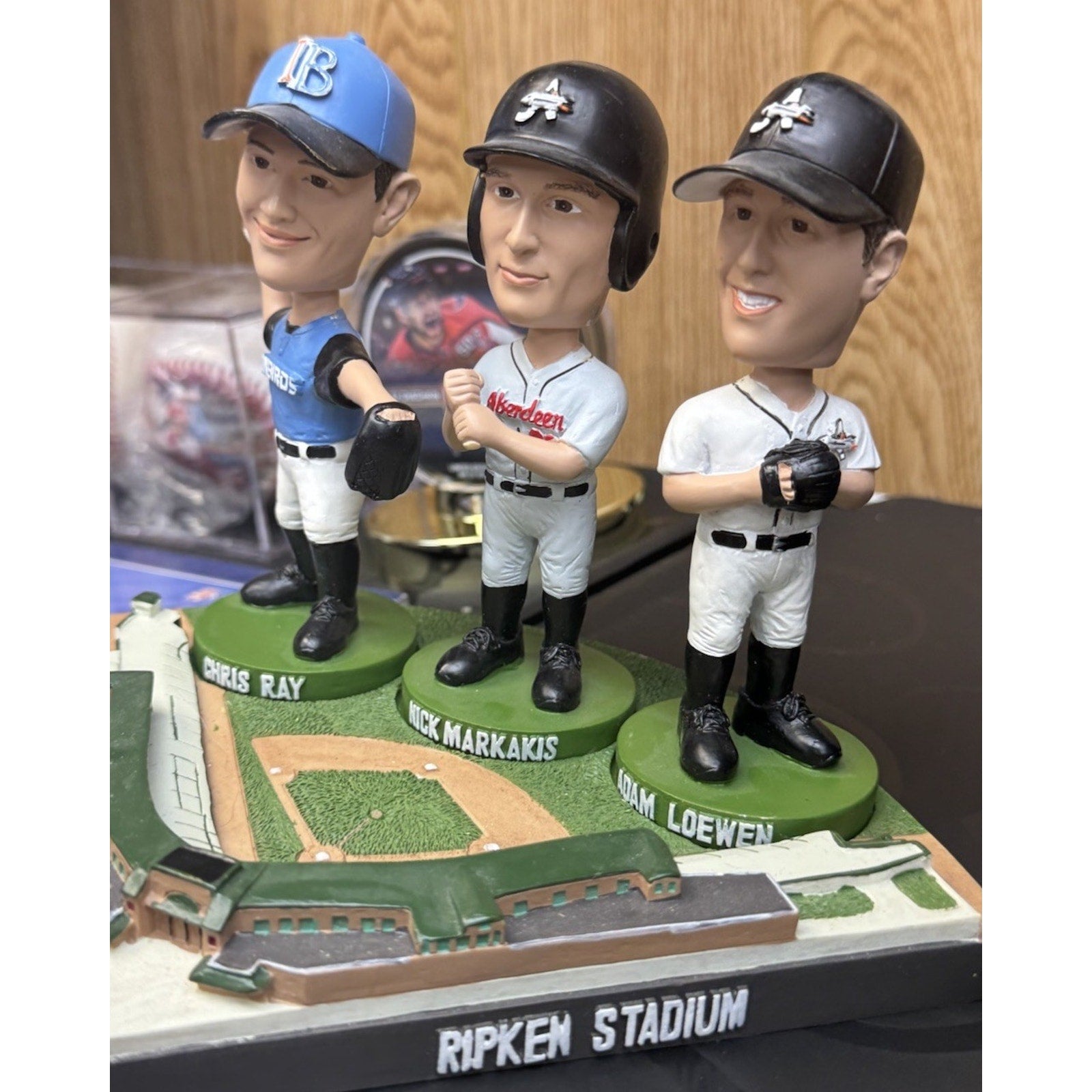 Nick Markakis Chris Ray Adam Loewen Triple Bobblehead Ripken Stadium Ironbirds