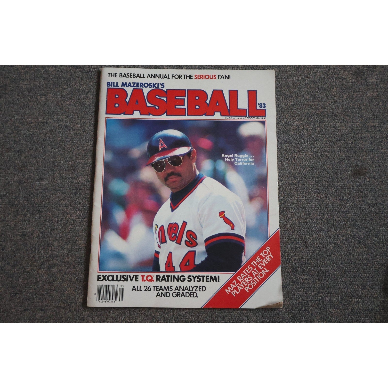 1983 Bill Mazeroski's Baseball Annual Magazine featuring Reggie Jackson on the cover vintage MLB publication