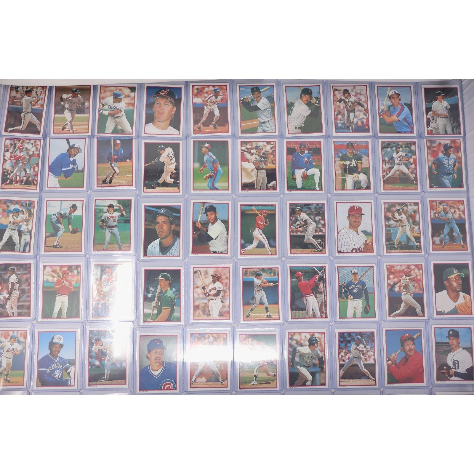 1988 Topps Baseball All-Star Collectors Glossy Mail-In complete 60 card set featuring vintage MLB stars and Hall of Famers