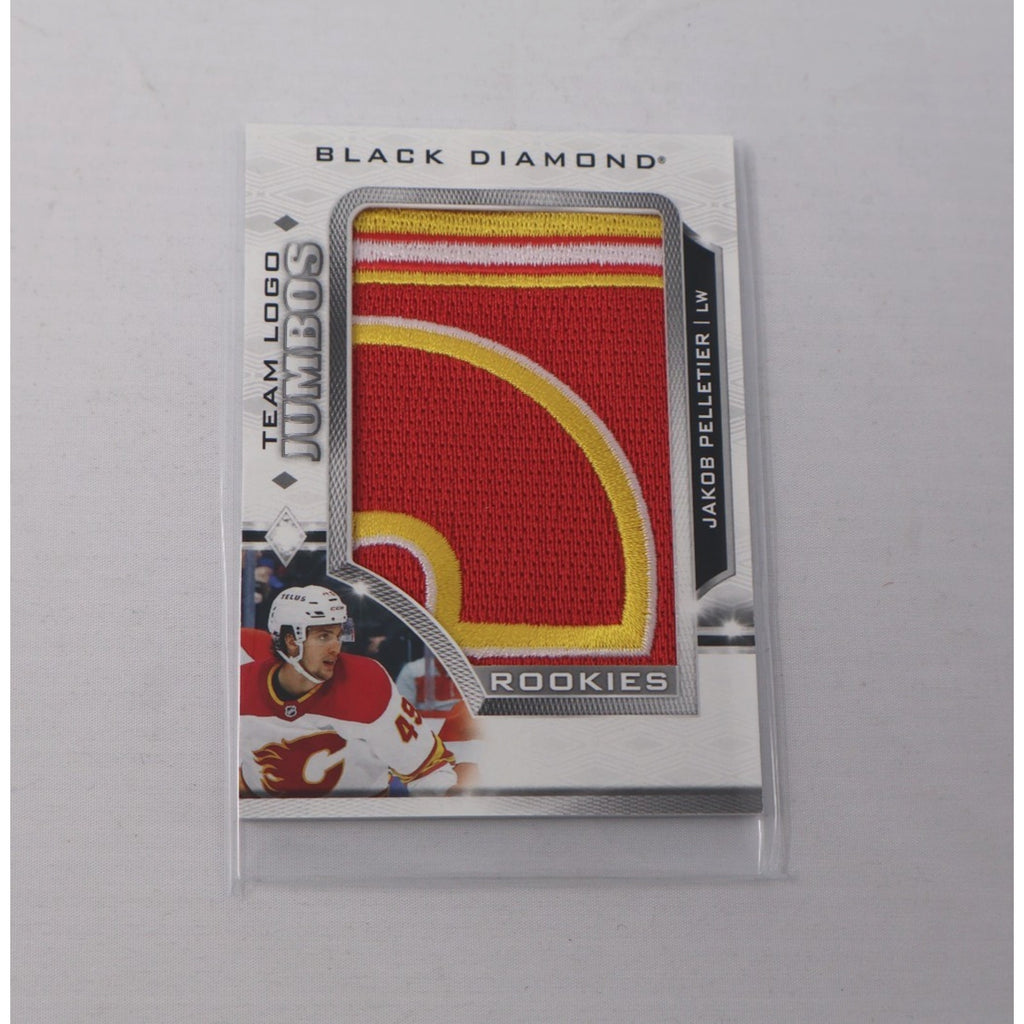 Jakob Pelletier Calgary Flames 2023-24 Black Diamond Team Logo Jumbos #RTL-JP