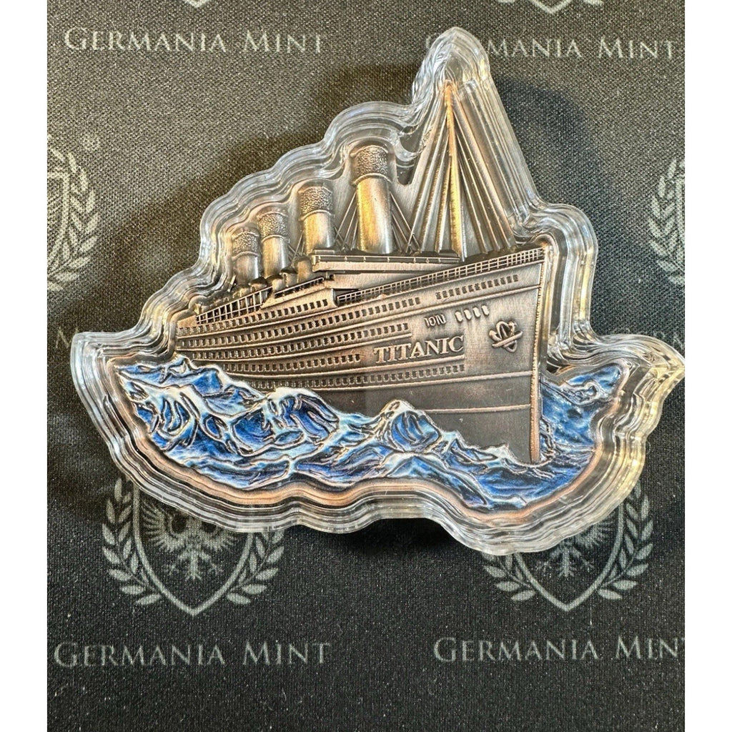Titanic 2025 5 oz Copper Antiqued & Colored with 3d Effect