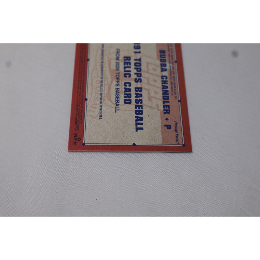 Bubba Chandler 2026 Topps #91R-BC Player Worn Rookie Relic Green /99 RC NM