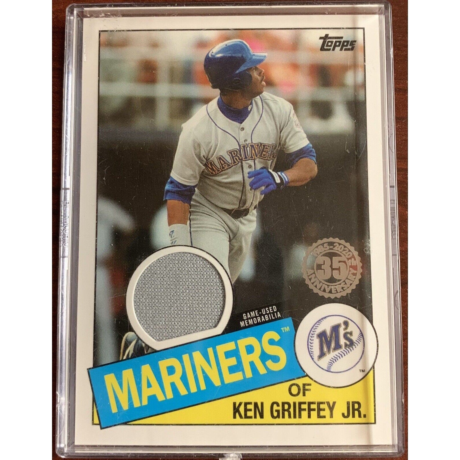 2020 Topps Relic 1985 Game Used Memorabilia Ken Griffey Jr. 85R-KG Mariners OF