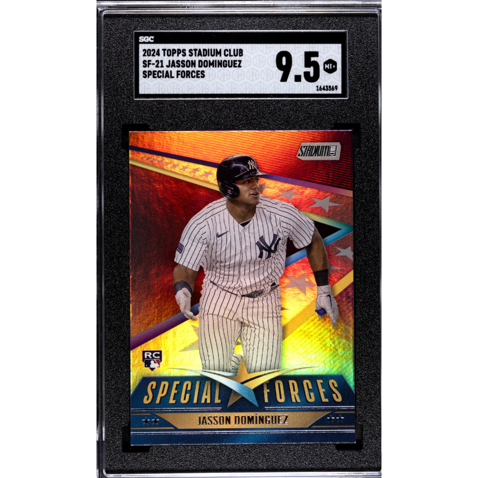 2024 Topps Special Forces #SF21 Jason Dominguez Rookie SGC 9.5 Stadium Club