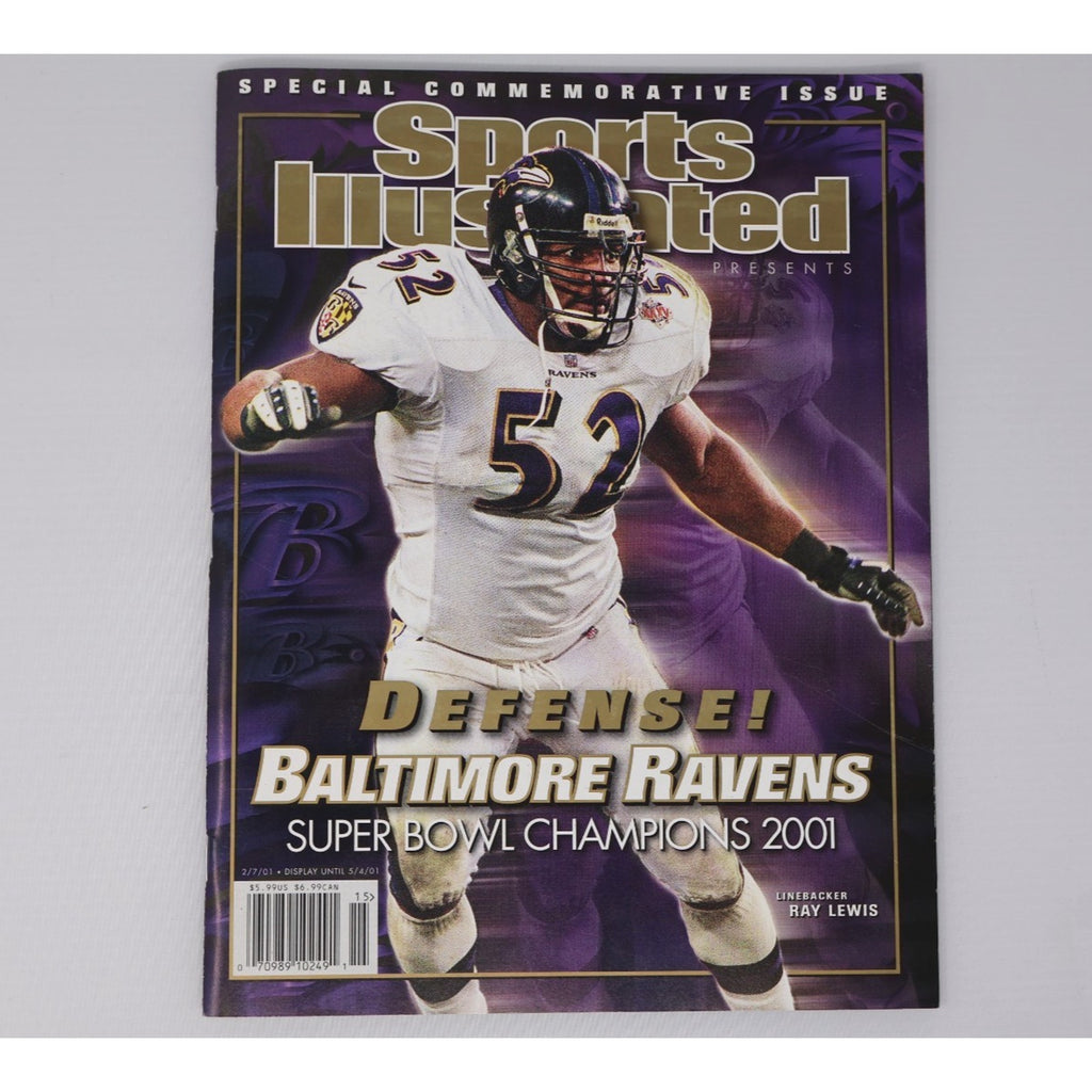 Sports Illustrated Baltimore Ravens 2001 Champs Commemorative Issue No Label