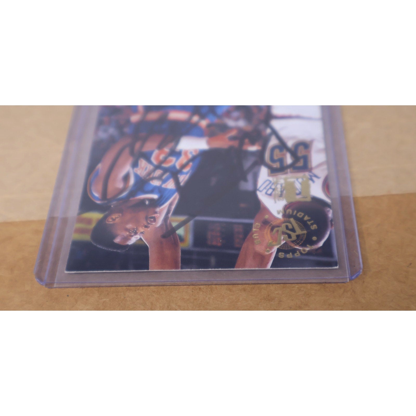 Patrick Ewing Autographed 1994 Topps Stadium Club Card #1 New York Knicks