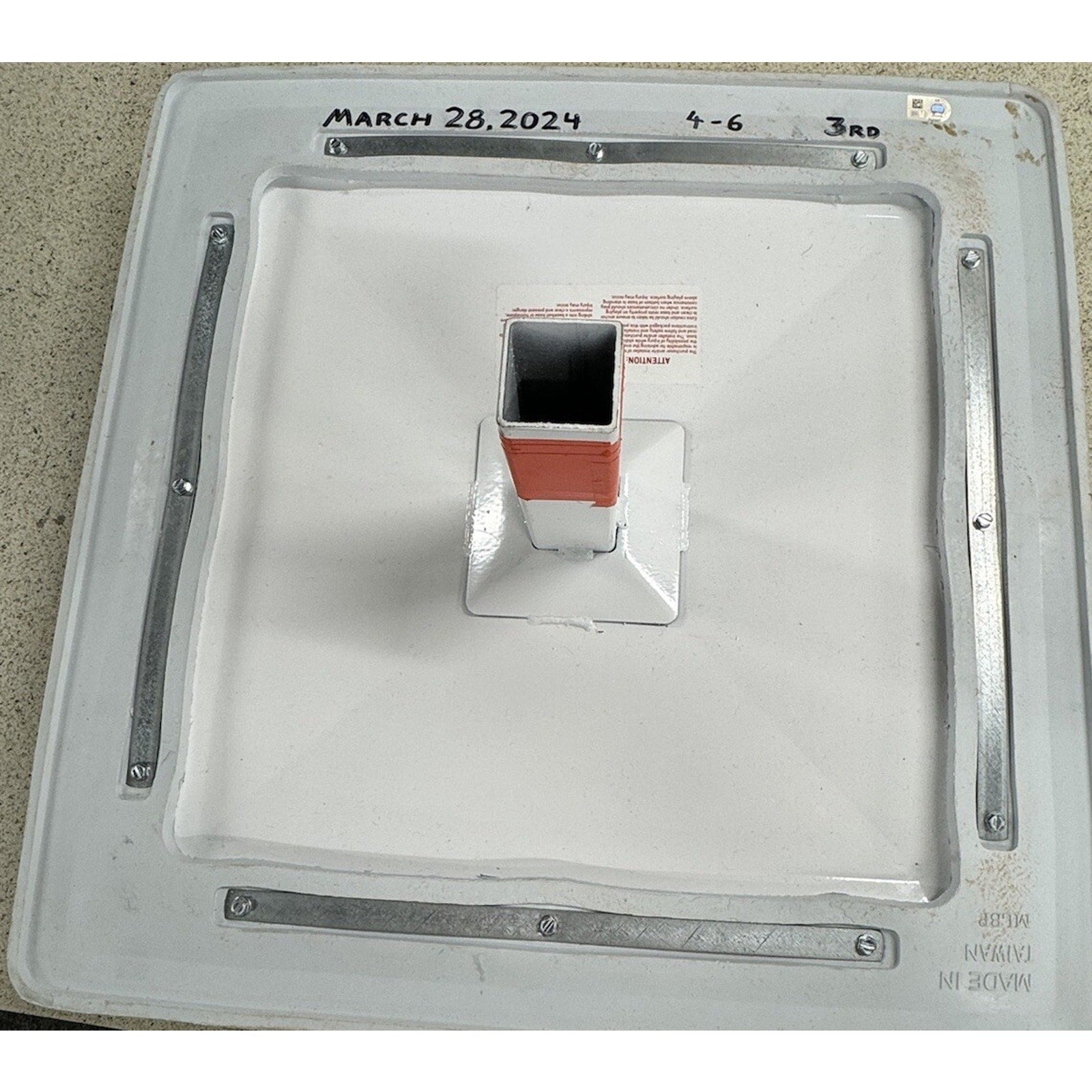 2024 Baltimore Orioles Opening Day Game Used Baseball 3rd Base MLB Authentic