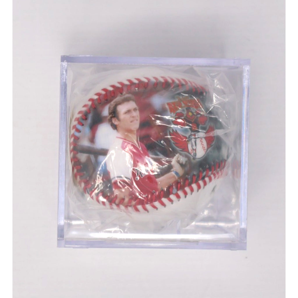 Cal Ripken Jr Minor Leagues Rochester Red Wings Commemorative Fotoball In Case