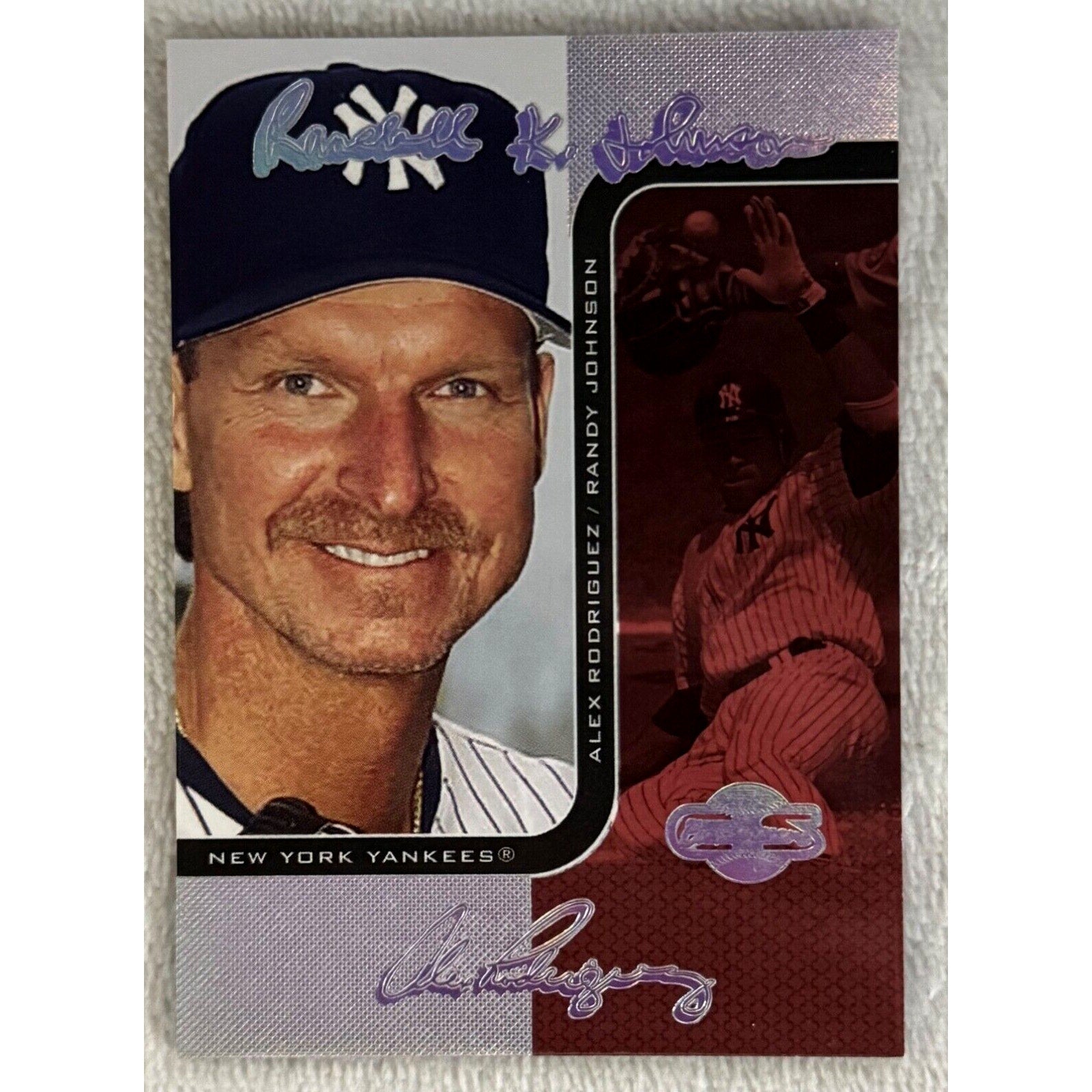2006 Topps Co-Signers Changing Faces Randy Johnson Alex Rodriguez Yankees card numbered to 25