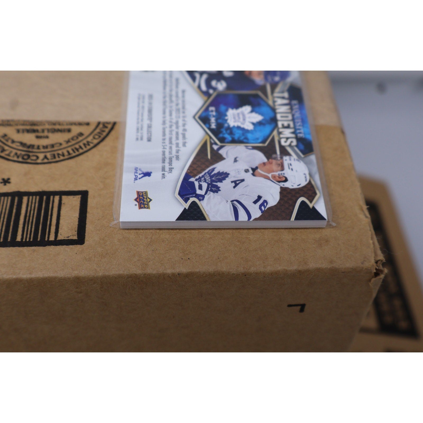 Additional display angle of 2023-24 Upper Deck Exquisite Tandems Gold ET-MM card