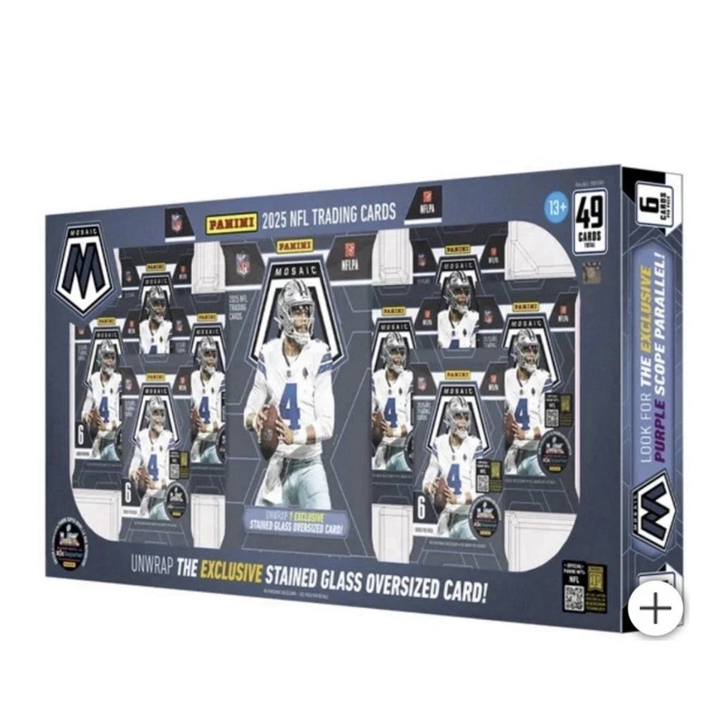 2025 Panini NFL Mosaic Costco Exclusive Football Super Box factory sealed trading card box