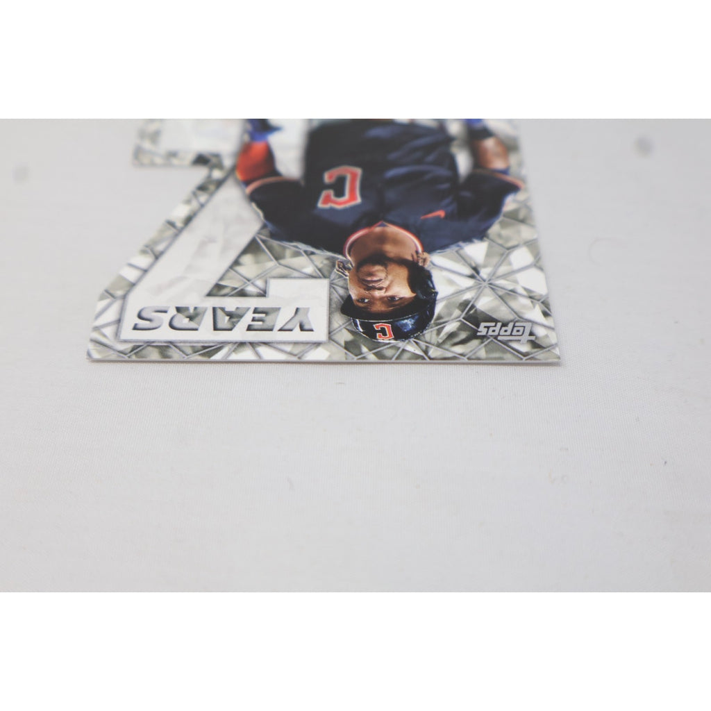 Front detail image focusing on the lower portion of the card, autograph area, and anniversary insert design.