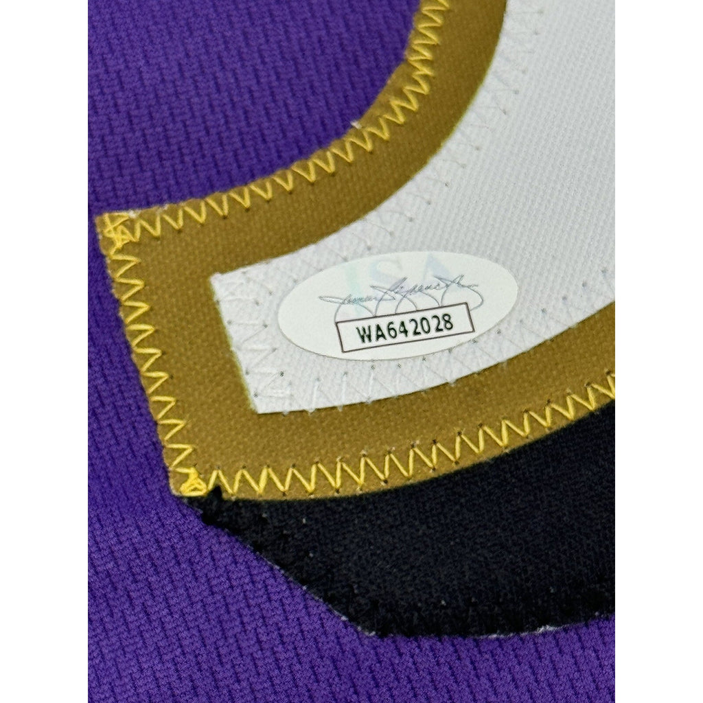 Justin Tucker Signed Baltimore Ravens NFL Jersey JSA Lions Kick Stitched Purple