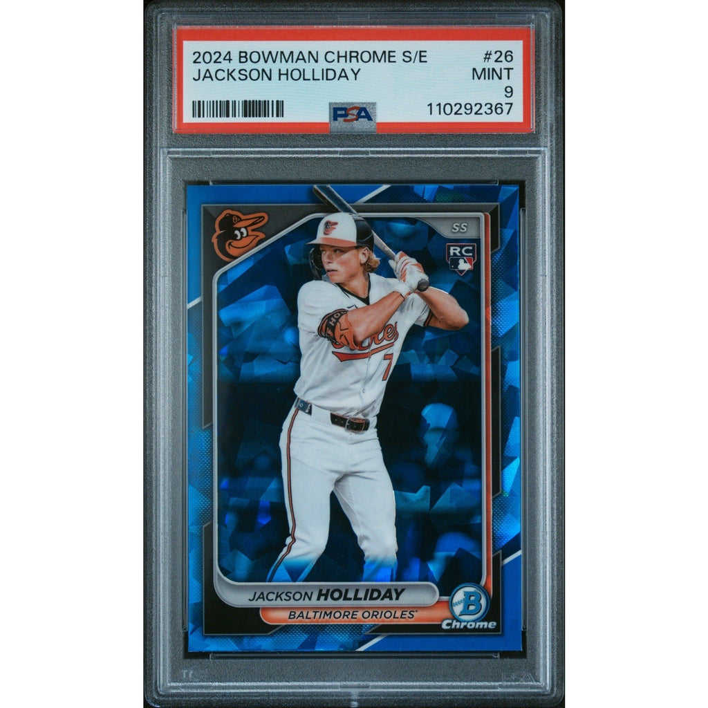 2024 Bowman Chrome Sapphire Jackson Holliday Rookie #26 PSA 9 Orioles RC