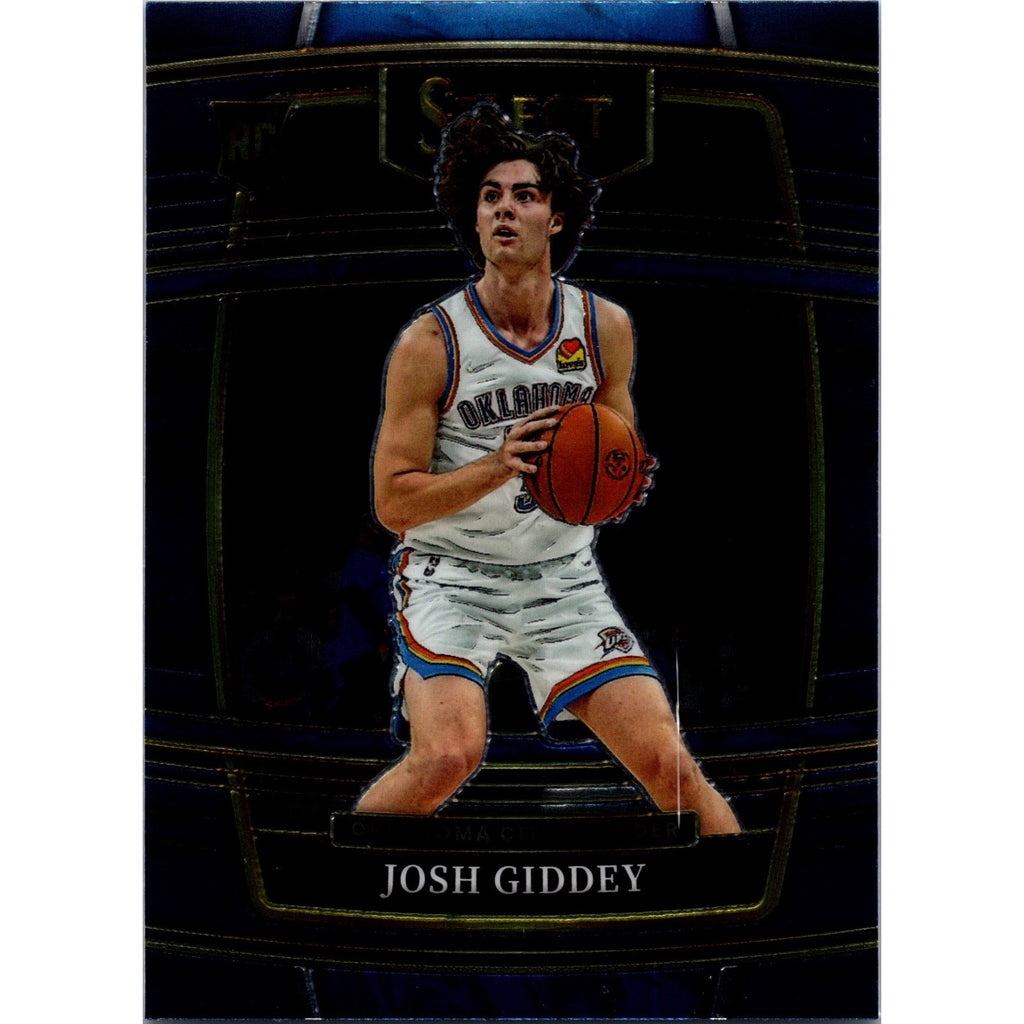Josh Giddy 2021 Panini Select Concourse Silver Rookie Blue Prizm RC Thunder