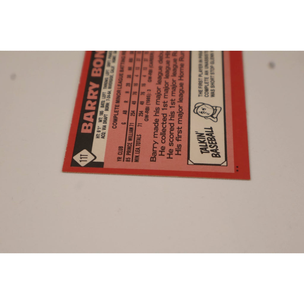 Barry Bonds 1986 Topps Traded #11T (RC) Rookie Card Pittsburgh Pirates NM+