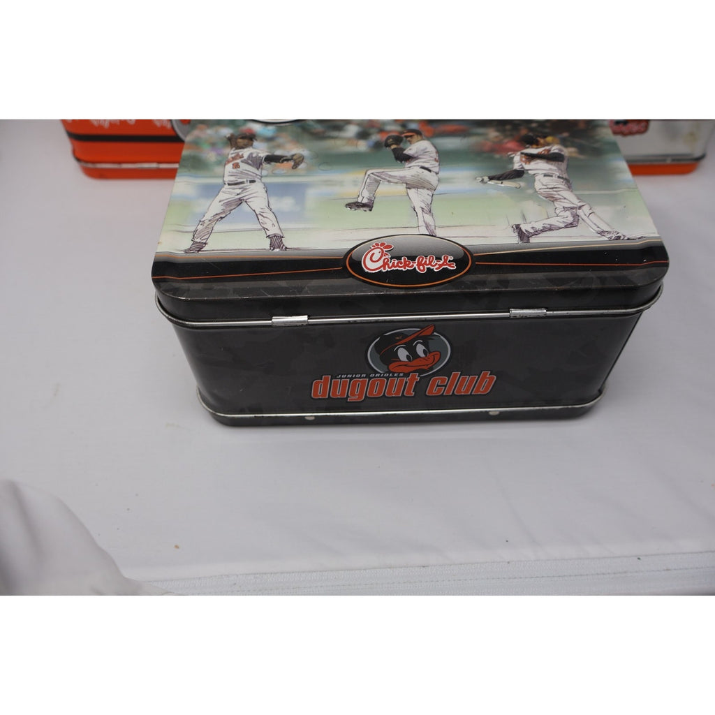 Lot Of 3 Baltimore Orioles Vintage Metal Lunchboxes