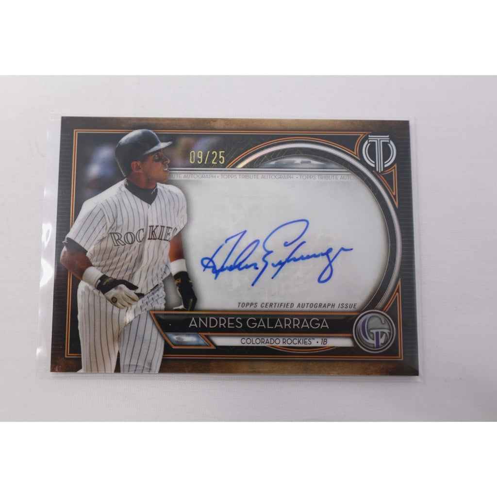 Andres Galarraga 2020 Topps Tribute Auto #TA-AG /199 Colorado Rockies Big Cat