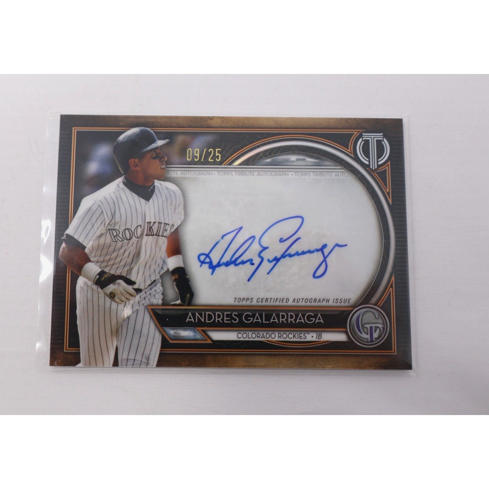 Andres Galarraga 2020 Topps Tribute Auto #TA-AG /199 Colorado Rockies Big Cat